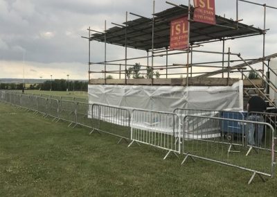 Scaffolding services on a ground